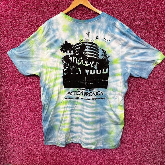 Incubus and Action Bronson at The Hollywood Bowl Tour Tee 2x - Picture 3 of 4